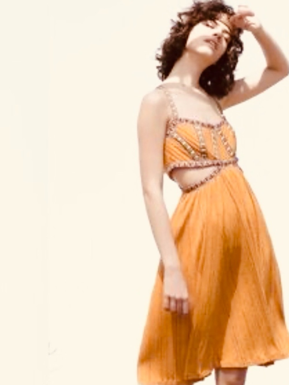 California moonrise Cutout Sundress with detailed Trim